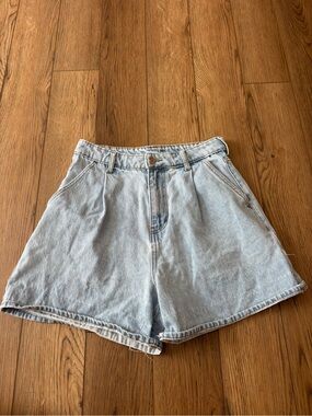 H&M High-Waist Light Blue Denim Women's Shorts